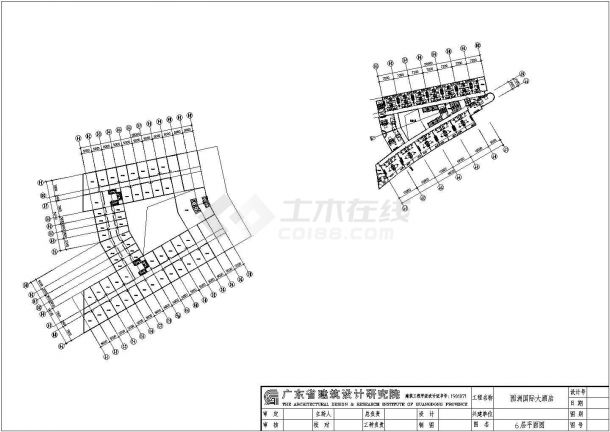 杭州园州国际酒店28层框架结构建筑设计方案图-图二
