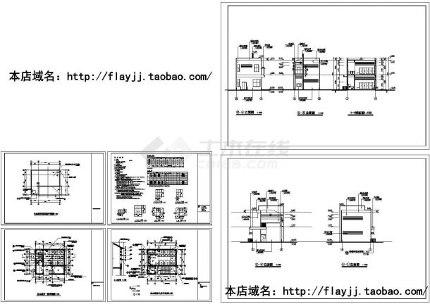 某130平米公厕建筑设计施工图-图一