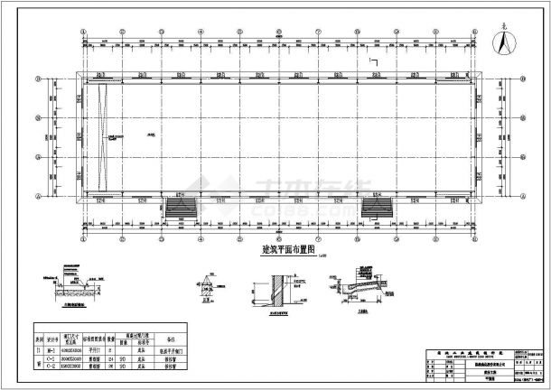 某化工厂钢结构库房结构设计施工图-图二