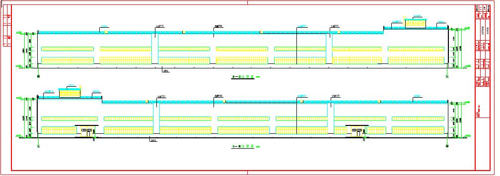 两层轻钢结构厂房全套建筑设计cad施工图