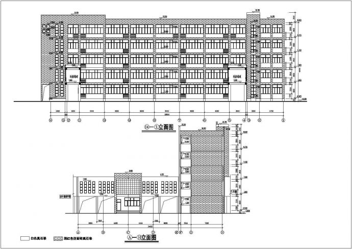 某地5层框架结构教学实验楼建筑方案图_图1