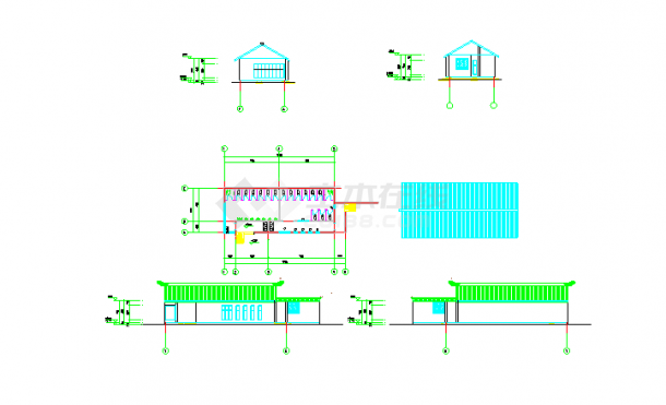 砖混结构星级卫生间建筑结构施工图-图二