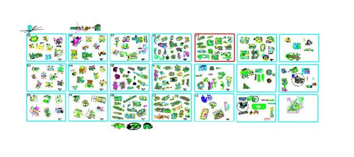 2017最新整理广场景观园林设计节点详图cad图纸_图1