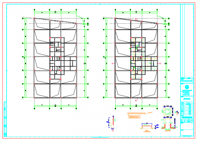 某十七层高层写字楼建筑结构CAD图纸_图1