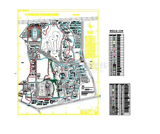 7套大学校园规划设计总平面方案图-图二