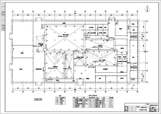 三明室内消火栓系统及气体灭火系统CAD电气设计完整图-图二