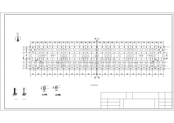 5366平方米五层砌体结构住宅楼结构设计cad施工图-图二