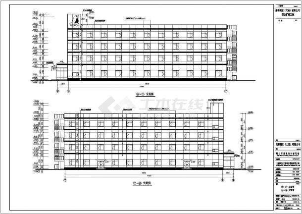 大型框架宿舍楼工程设计CAD施工图-图二