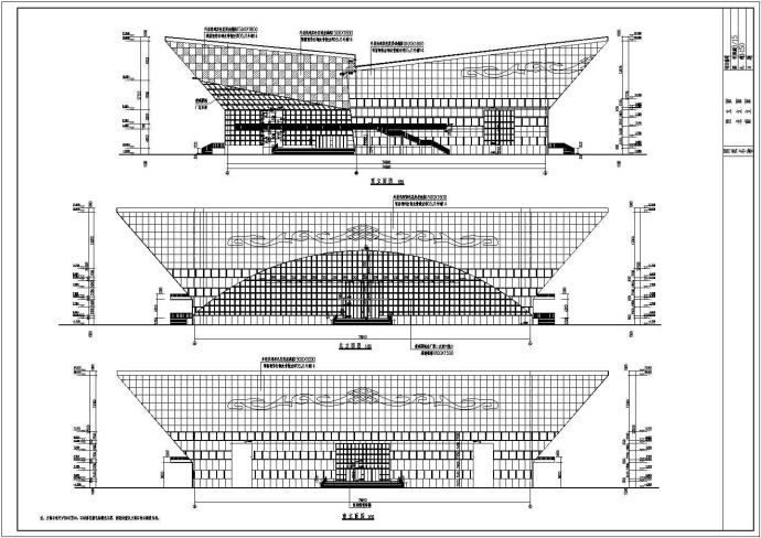 某地全民健身活动中心体育馆建筑设计施工图_图1