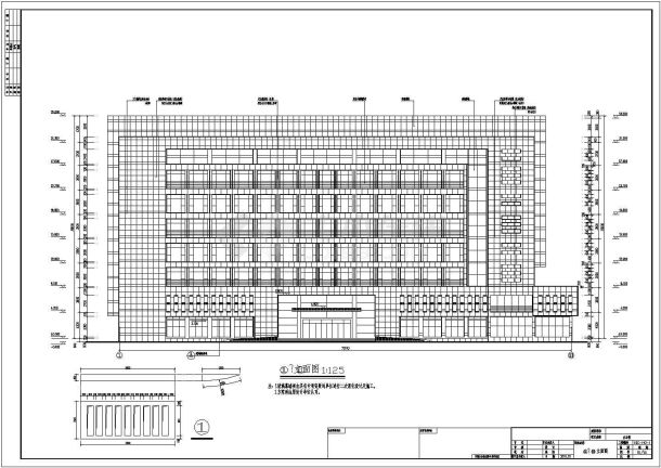 某地8层办公楼医药建筑设计施工图-图一