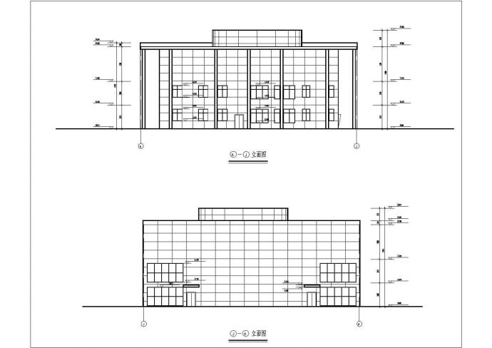 大型三层体育馆设计全套建筑CAD图纸_图1