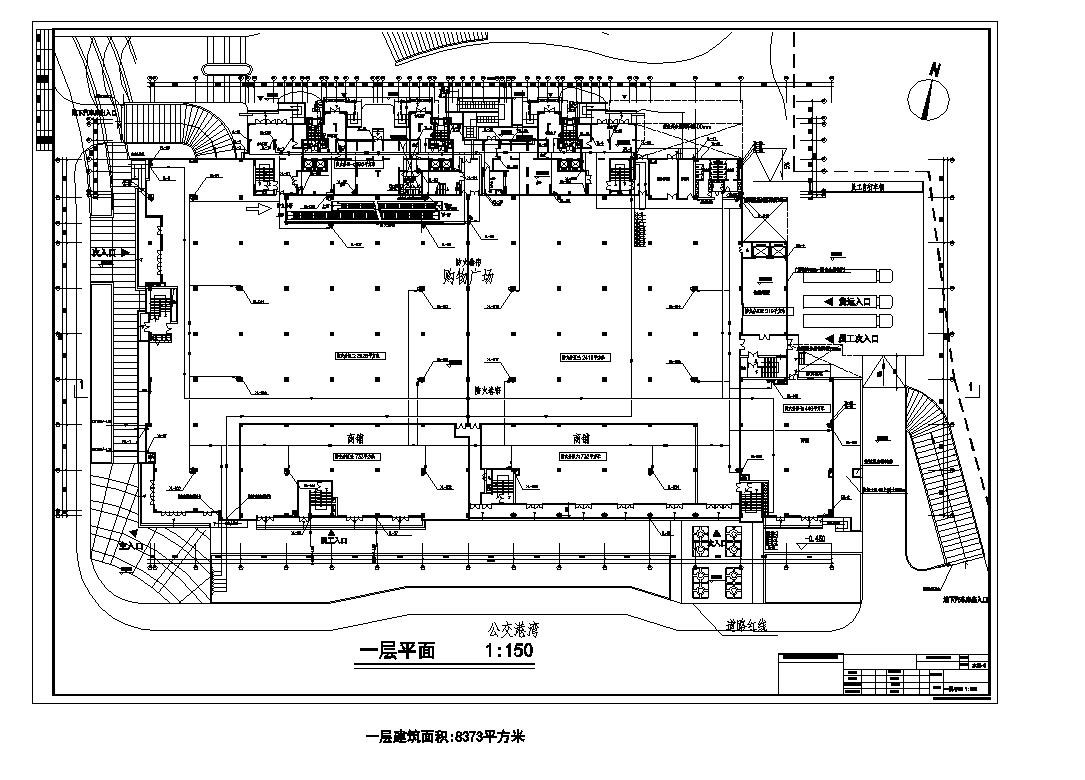 江苏省某高层商住楼给排水结构布置施工图CAD详图