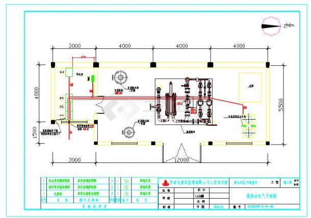 某换热站循环泵、补水泵变频控制原理设计图cad图纸-图一