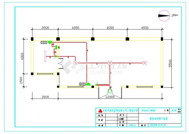 某换热站循环泵、补水泵变频控制原理设计图cad图纸-图二
