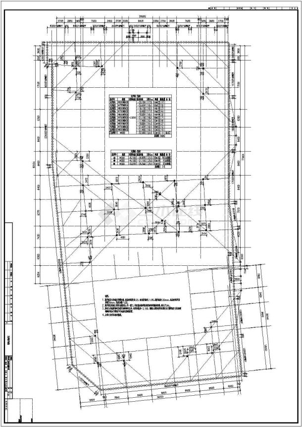 宁波某工程的基坑围护结构施工详图-图一