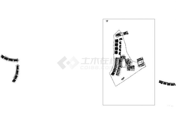 景盛滩花园广场景观工程CAD施工图-图一