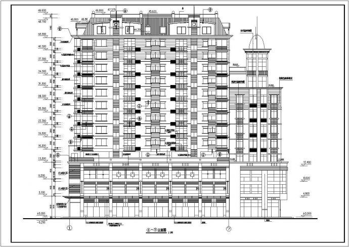 某地11层框架结构高层住宅建筑施工图_图1