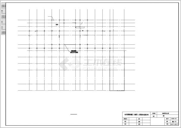 三层钢框架结构办公楼建筑和结构CAD图纸-图一