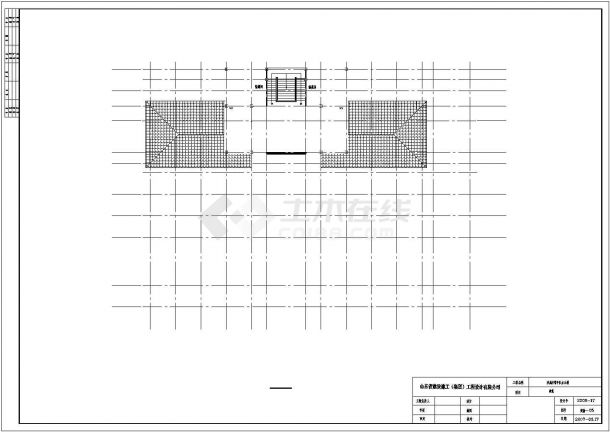 三层钢框架结构办公楼建筑和结构CAD图纸-图二