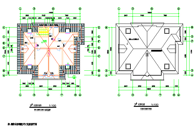 3套完整的经典小别墅建筑设计施工图_图1