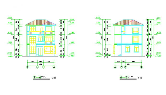经典多层别墅建筑、结构全套设计施工图_图1