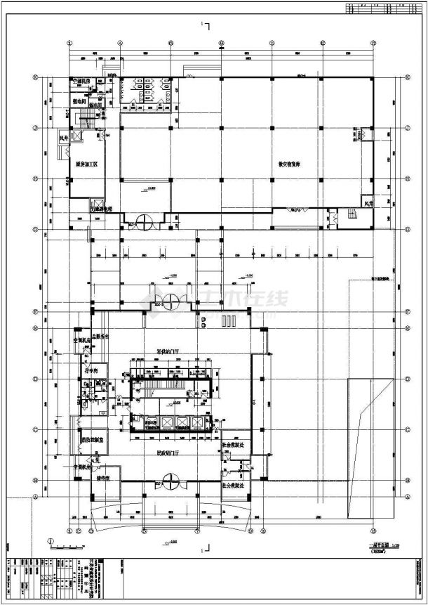 某地高层办公楼全套建筑设计施工图纸-图二