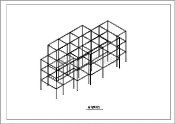 某地区四层钢框架结构办公楼结构施工图-图二
