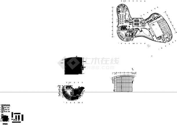 会所网球场装修设计CAD施工图-图一