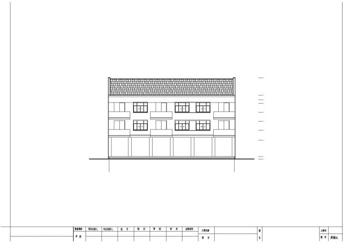 农村三层民房坡屋顶建筑框架结构全套施工设计cad布置方案图(自建房)_图1