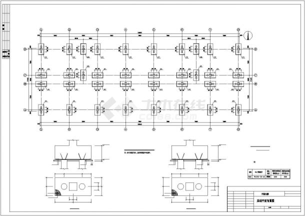 3层2946.69平米框架结构综合楼全套结构设计cad施工图（含计算书）-图一