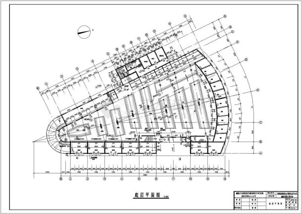 某地2层混凝土框架结构农贸市场建筑施工图-图一