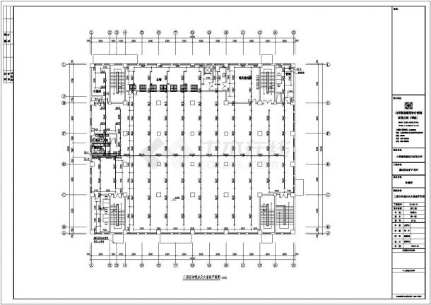 泉州生活楼给排水喷淋系统全套施工cad图-图二