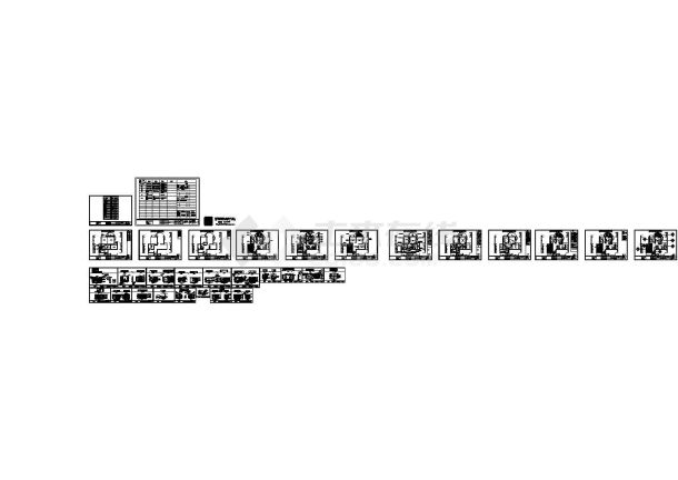 某清新两居室别墅室内装修施工图带效果图-图一