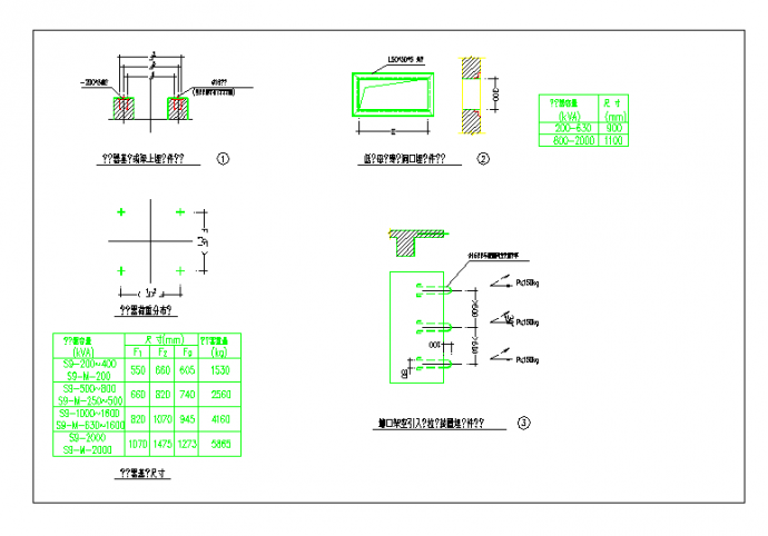 2000变压器土建CAD设计电气图纸_图1