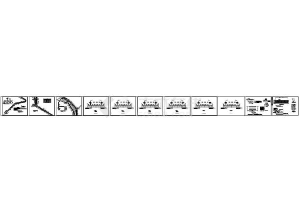 某段道路照明系统电气布线图-图一