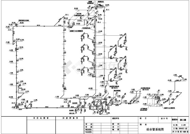某大型科技馆建筑给排水设计CAD施工图-图二