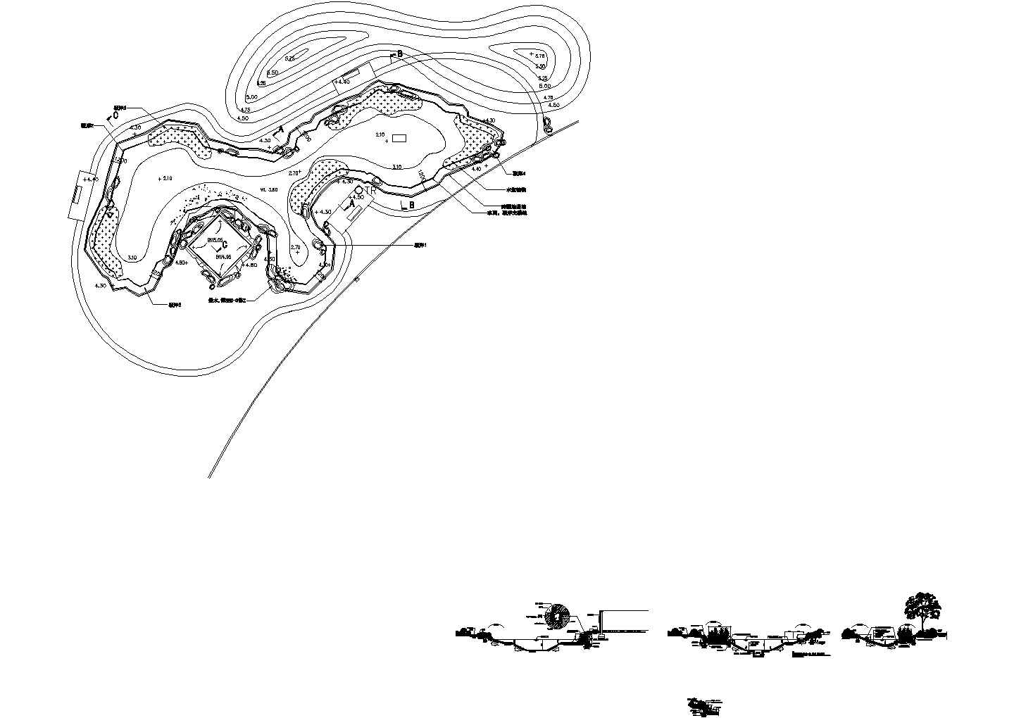 水池水景设计CAD施工图