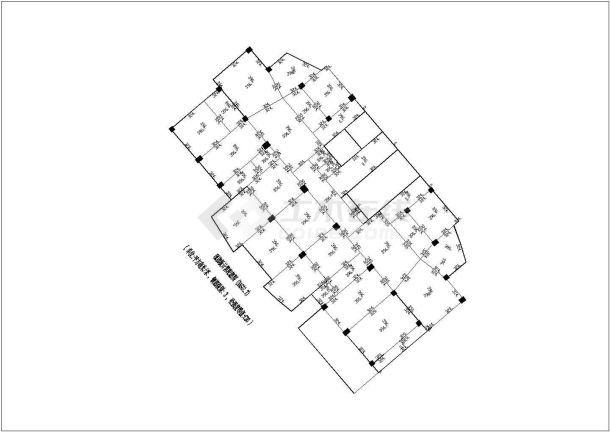 18层框剪结构椭圆形建筑结构施工图（含计算模型）-图一