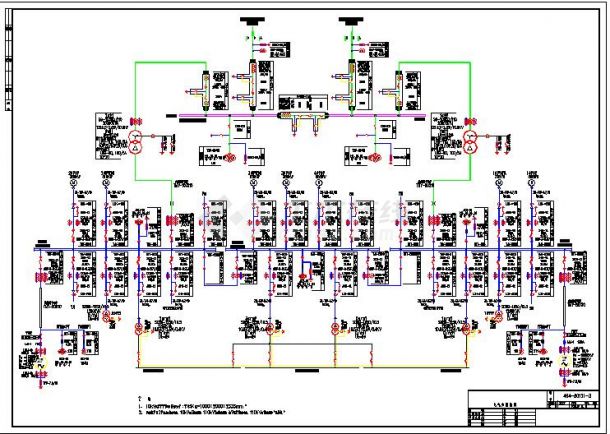最新的热电厂工程电气主接线（共4张）-图二
