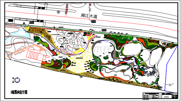 某大型居住小区景观规划设计CAD图纸-图一