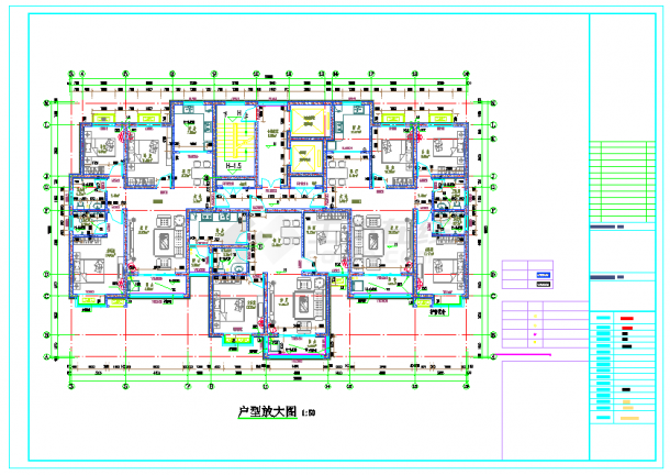 河南省2栋17层高层住宅楼建筑设计施工图-图二