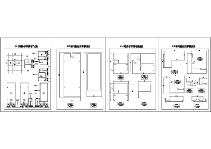 海南公寓住宅楼玻璃幕墙建筑施工设计方案图_图1