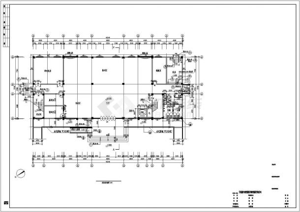 某公司三层框架结构办公楼建筑设计施工图-图二