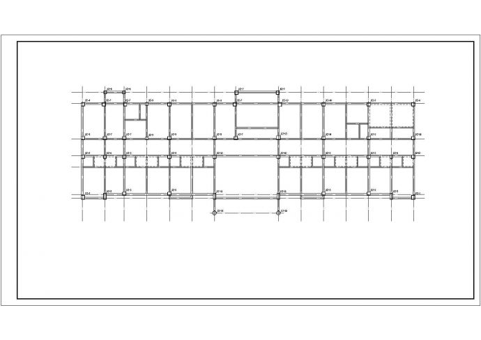 比较详细的大型福利院结构CAD设计图纸_图1