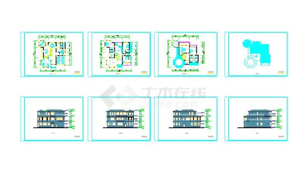 最新整理11套经典住宅户型图cad图纸-图二