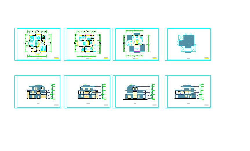 最新整理11套经典住宅户型图cad图纸