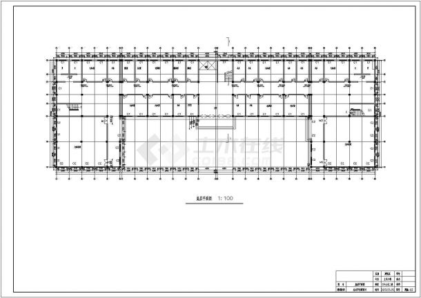 4层5400平米框架结构永达写字楼全套建筑结构施工图（含计算书）-图二