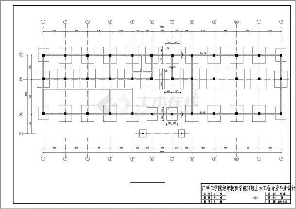 4层2430平办公楼全套毕业设计（含计算书，建筑图、结构图）-图一