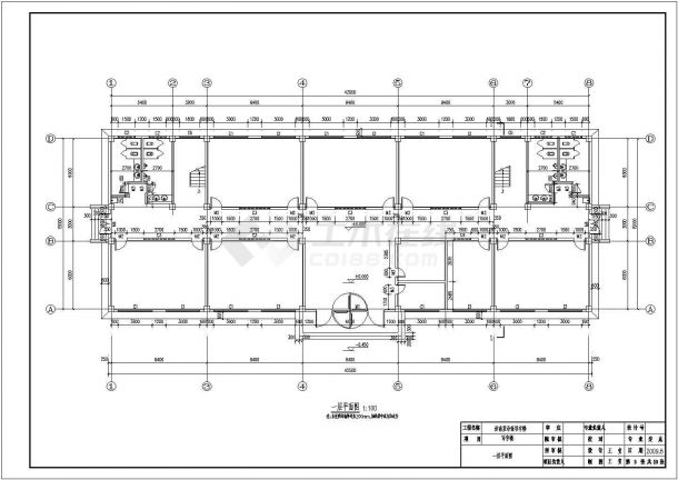 5层2800平米框架商务写字楼毕业设计（含计算书，建筑图、结构图）-图一