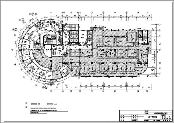 某地3级甲等医院装饰设计平面布置图-图二